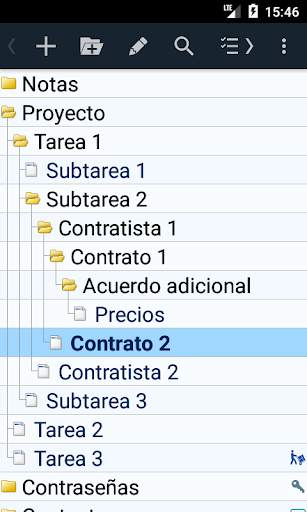 Cuaderno jerárquicos de notas screenshot 5