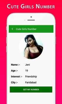 Cute Girls Phone Number 6 تصوير الشاشة