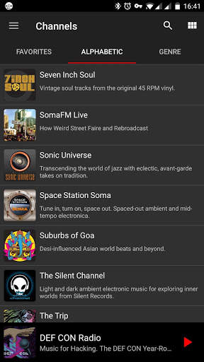 Alpha  Player - Unofficial player for Soma FM screenshot 2