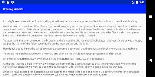 Creating Website screenshot 6