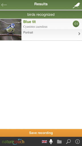 Identify live bird songs, naturetouch screenshot 4