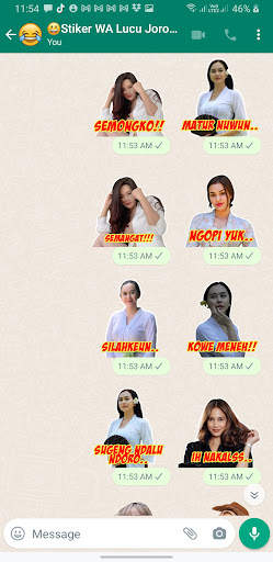 Stiker WA Lucu Jorok Gokil screenshot 1