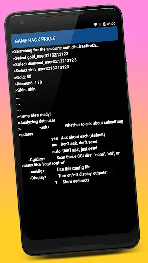 Game Hack Prank screenshot 3