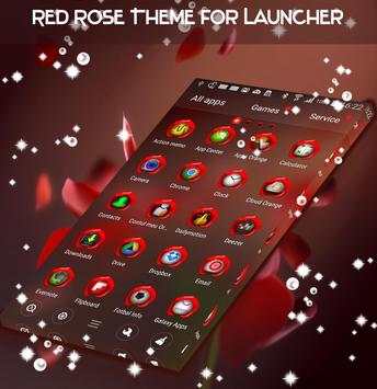 Red Rose Theme for Launcher screenshot 4