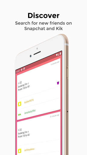 Wibble - friends for Snapchat, Kik and Instagram screenshot 2