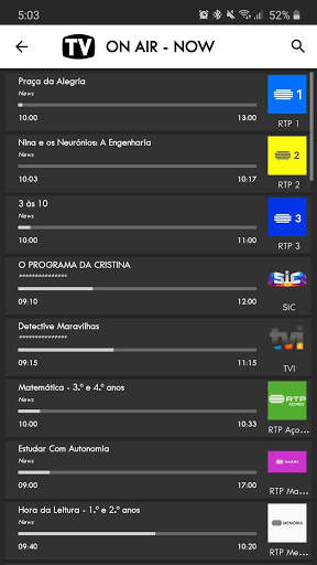 Portugal TV Guide 3 تصوير الشاشة