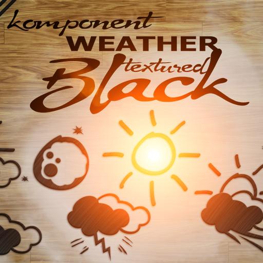 komponent Weather Black klwp e kwgt icon