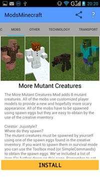 Mods for Minecraft Pe screenshot 3