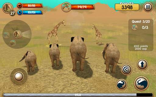 Wild Elephant Sim 3D screenshot 2