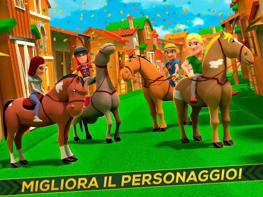 Gioco di Corsa di Cavallo - 3D Cartone Animato screenshot 9