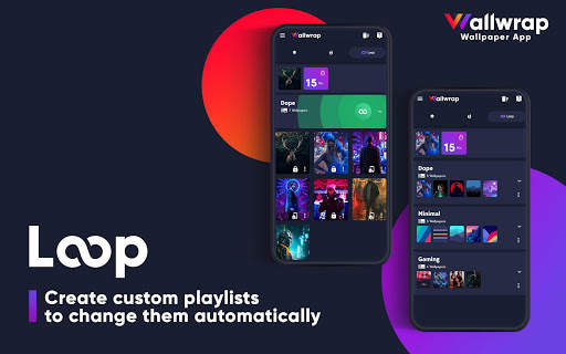 Wallwrap: Loop Backgrounds & 4K QHD FHD Wallpapers скриншот 2
