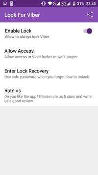 Lock for Viber screenshot 3