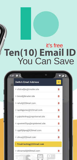 tMail - Temporary Email screenshot 4