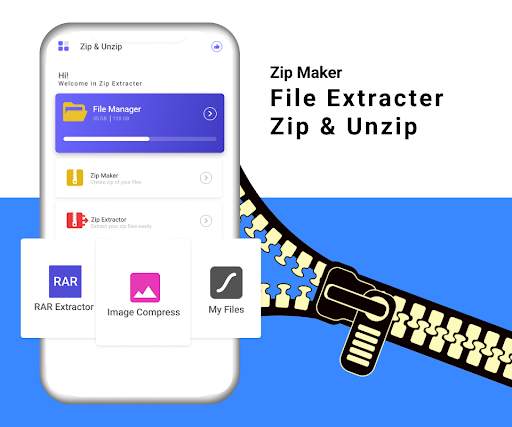 Zip Extractor-Zip File viewer screenshot 1