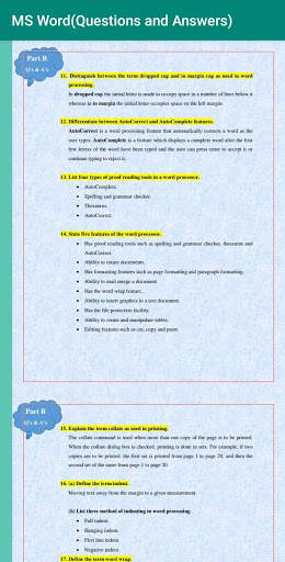 MS Word (Questions and Answers) screenshot 4