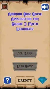 Android Quiz Game App for Grade 3 Math Learners screenshot 1