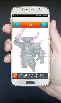 How to Draw and Colour Clash Of Clans screenshot 7