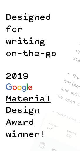 ruff: writing app for ⚡ notes, lists & drafts 1 تصوير الشاشة