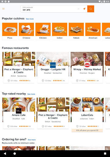 Just Eat UK - Takeaway Delivery screenshot 1