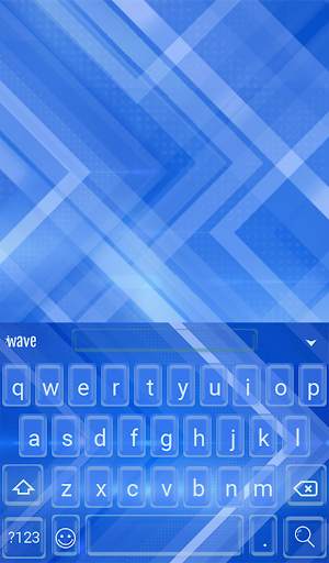 Blue Arrows Animated Keyboard + Live Wallpaper screenshot 2