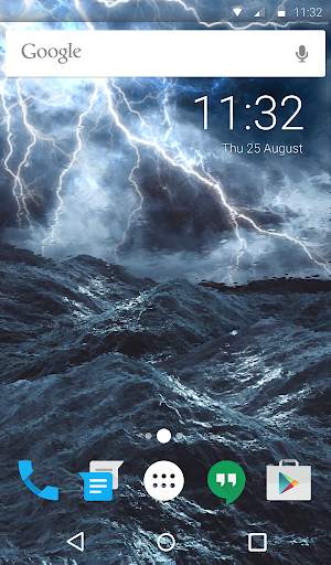 Stormy Sea Animated Keyboard   Live Wallpaper screenshot 2