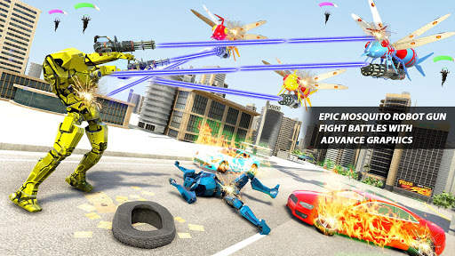 Mosquito Robot Transforming Games: Robot Car Game screenshot 3