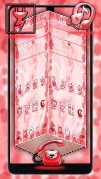 Peach Cute Kitty Launcher Theme screenshot 3