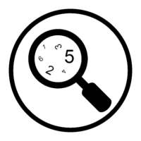 Ricerca numeri-allena cervello icon
