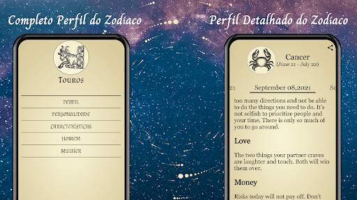 Perfil e horóscopo do zodíaco screenshot 2