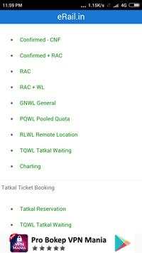 PNR Status live running ticket book screenshot 3