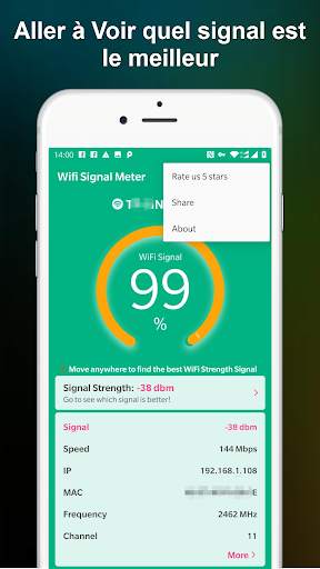 Test du signal WiFi screenshot 5
