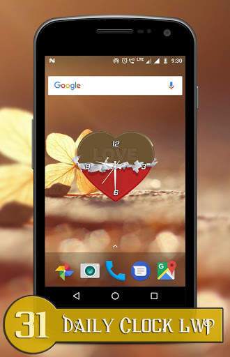 Daily clock live wallpaper screenshot 10