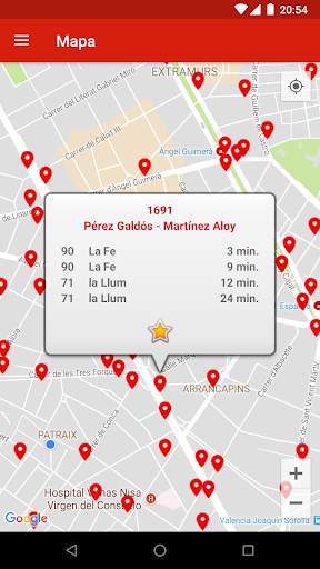 ValenBus: bus en Valencia screenshot 1