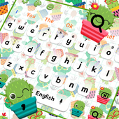 Cute Cactus Keyboard Theme icon