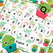 Cute Cactus Keyboard Theme 10001004