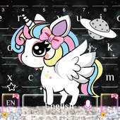 Glitter Unicorn keyboard 10001001