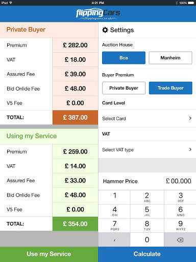 Car Auction Fee Calculator screenshot 8
