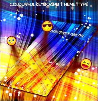 Colourful Keyboard Theme Type screenshot 2