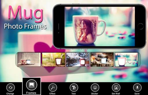Mug Photo Frames - Hot Coffee Mug Photo Frames screenshot 1