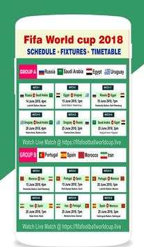 FIFA World Cup 2018 Time Table скриншот 1