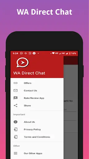 WA Direct Chat For Chat Apps скриншот 1