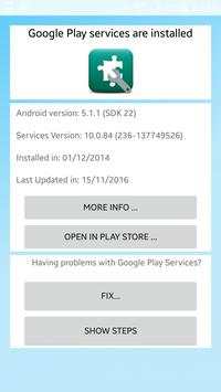 Play Services Information screenshot 1