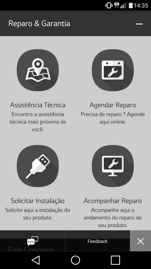 LG Suporte screenshot 2