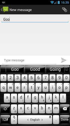 Keyboard Theme Gloss White screenshot 7