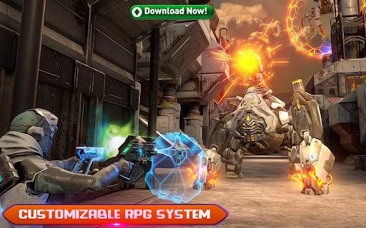 Sci-Fi Cover Fire 3D Shooting screenshot 3