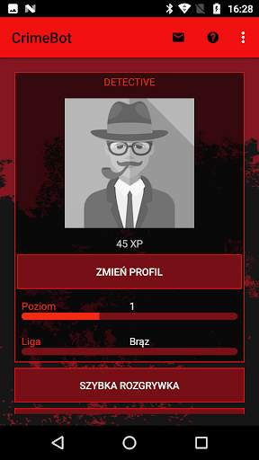 CrimeBot: Gra detektywistyczna screenshot 1