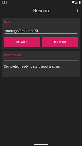 Rescan SD Media Card - Refresh your media screenshot 4