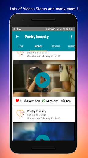 Video Status for Share Chat स्क्रीनशॉट 4