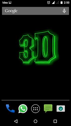 3D LED My Name Live Wallpaper screenshot 1