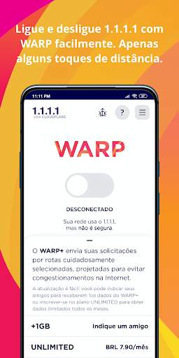 1.1.1.1 + WARP screenshot 1